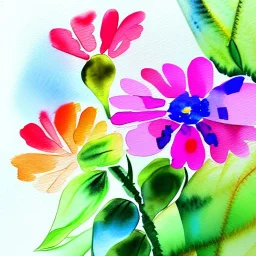 water color flower painting