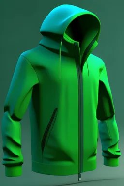 Jacket 3d other style color green