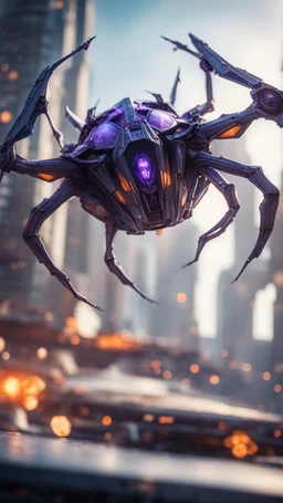 Illithid with butterfly wings ripping the roof of a Lamborghini space ship formed like a spider web syrringe ball, bokeh like f/0.8, tilt-shift lens 8k, high detail, smooth render, down-light, unreal engine, prize winning