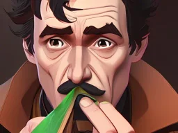  Sherlock holmes eating a taco