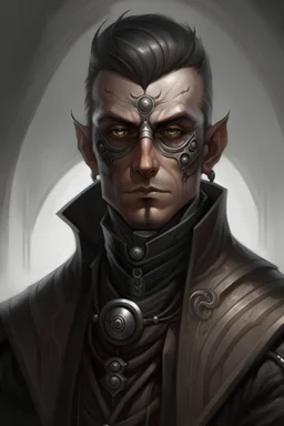 Portrait of a steel inquisitor of the mistborn series