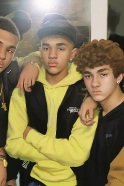Extremely rich portrait of teenage rap artists