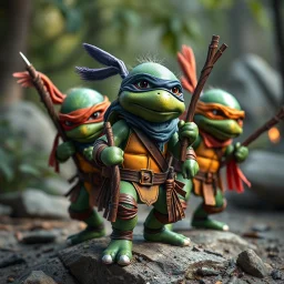 Teenage Mutant Ninja Sparrows.