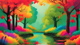 Nature in bright colors