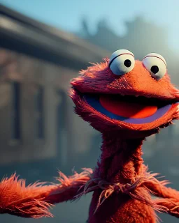 Realistic image, hybrid, sexy woman body, muppet Sesame Street head, portrait, concept art, smooth, unreal engine 5, god lights, ray tracing, RTX, lumen lighting, ultra detail, volumetric lighting, 3d, finely drawn, high definition, 4k.