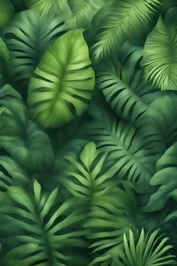 background jungle leaf forest realistic