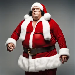 Andre the Giant as Santa Claus