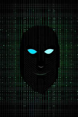anonnymous logo with hacking background numbers