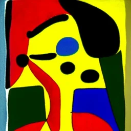 portrait of a woman joan miro style