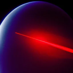 Telephoto photo of Alien creature from mars with a laser, hazy