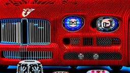 crochet Ferrari, Bentley, and Benz intricately detailed face, wide shot, professional photography, a breathtaking background, realistic art, shot on dslr 64 megapixels sharp focus, canon lens, 16k resolution