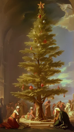 christmas tree by poussin