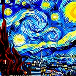 van gogh starry night tablosu