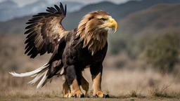 hybrid of a eagle and a lion