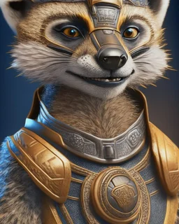 Full body Super hero Meerkat Man, male head, male mouth and nose, meerkat mask, hyper realistic, intricately detailed armor, novelty, cinematic, 4k