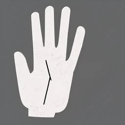 a simple logo of an hand thumb up, line, flat, vector icon