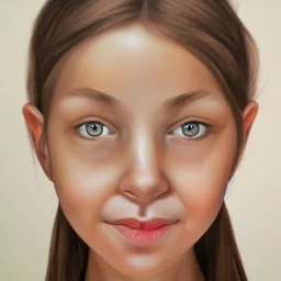 Hyperrealistic girl portrait