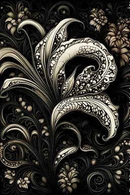 A (((calligraphic Calla Lily))), intricate details and ornate patterns, drawn as if flowing hair, artfully interwoven with (((a woman's face) small chubby character not real person , can be used a picture to an flower store)), featuring petals framing her countenance, evoking an otherworldly essence