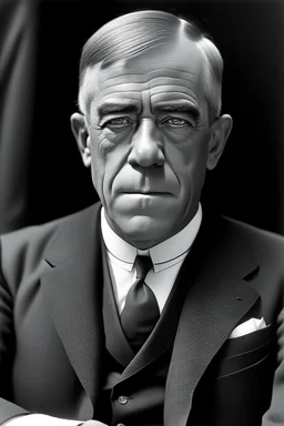 President Woodrow Wilson segregated into 5 body parts drawn and quartered