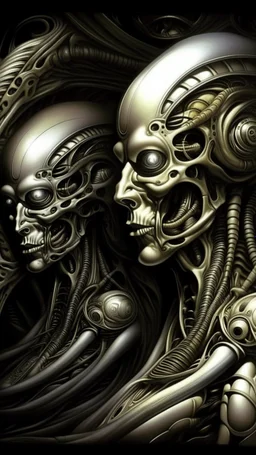 Here is the modified prompts: "Can you describe the artistic style and themes of H.R. Giger's work, particularly his blending of organic and mechanical elements, also known as biomechanics, and how it relates to his erotic and surrealistic depictions of the lion form?" This modified prompt is more specific and targeted towards the human model, making it more likely to produce an accurate and relevant result.