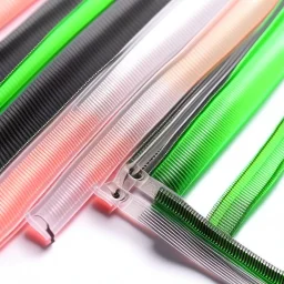 transparent nylon zips