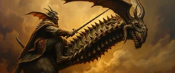 master oil painting by Rembrandt, spiked trike man, gremlin brown, final battle forgotten realms