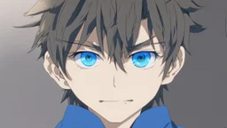 Satoru Gojo bright blue eyes