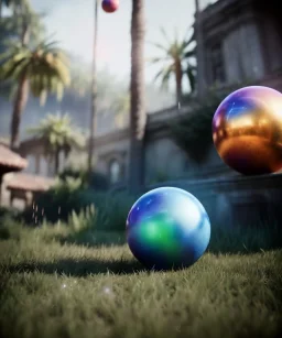 Ultra Realistic image, ball pool, highly detailed, unreal engine 5, RTX, ultra detail, volumetric lighting, finely drawn, high definition, high resolution.