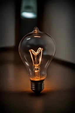 a incandescent light bulb lies on the floor, the filament is shaped like a heart, (the glass bulb surrounding the filament is cracked and broken)