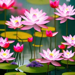 one big crystal subtle lotus iwith a beautiful fairy, delicate colors, finely tuned detail, ultra high definition, 8 k, unreal engine 5, ultra sharp focus