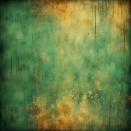 Hyper Realistic green & golden multicolor grungy rustic texture with vignette effect