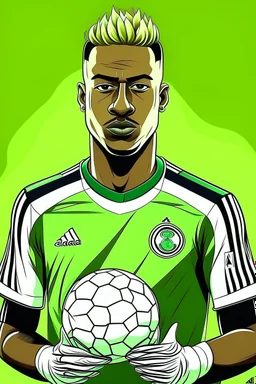 Andre Onana Footballer ,cartoon 2d