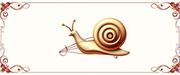 a 3d snail musical note business logo, with ornate detailed multi level note border