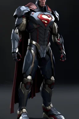 Superman version of the Iron Man armor, full body picture