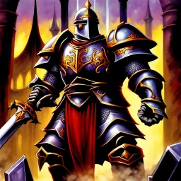 fantasy galactic knight 90's tcg art 90's tcg art