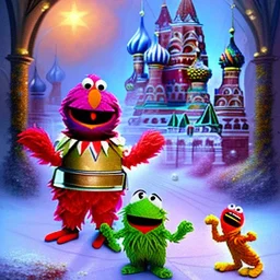 Russian Orthodox Sesame Street, fantasy art