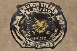 "A.C.A.B." logo, in the style of 1 color printed police union logo, all cops are bastards