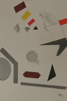 A simple collection of shapes can draw any object; Neo-Surrealistic Suprematism