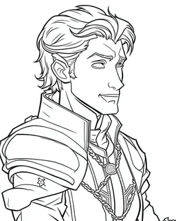 Prince Hans Coloring Page