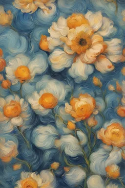 abstract floral by van gogh