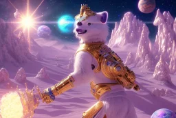  white and gold crystal cosmic and galactic ambiance, full of details, smooth, bright sunshine，soft light atmosphere, light effect，vaporwave colorful, concept art, smooth, extremely sharp detail, finely tuned detail, ultra high definition, 8 k, unreal engine 5, ultra sharp focus