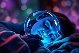 airbrush with pen outline, sleeping too close to a vampire orb containing plasma in the style of Escher , bokeh like f/0.8, tilt-shift lens 8k, high detail, smooth render, down-light, unreal engine, prize winning