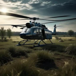 i want to create ai image for photo backgrounds of a chopper parked in the runaway
