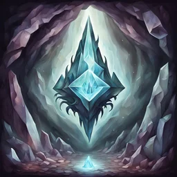 fertile Aether in horror crystal cave art style