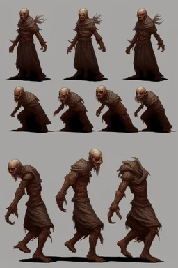 undead soul sprite for pixel game in the medieval style side view, all position, run jump, crouch. hyper-detailed. trending on artstation. --ar 9:16