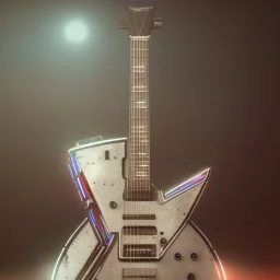 Cyberpunk GUITAR, hyper realistic