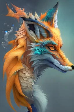 half dragon half fox creature