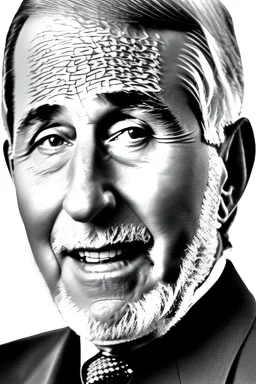 Anthony Fauci photorealistic portrait, black and white