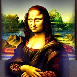 male mona lisa, by Leonardo Da Vinci, 4k