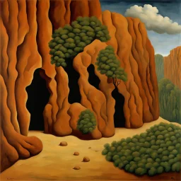 Rene Magritte's cave paintings